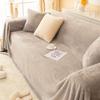 Плюшевый чехол для дивана, универсальный универсальный чехол для дивана, ткань с защитой от царапин, диванное одеяло, полное покрытие, зимняя подушка
