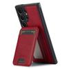 LC.IMEEKE L3 For Samsung Galaxy S23 Ultra Magnetic Case Detachable Card Holder Leather+TPU Mobile Cover