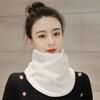 Multifunctional Fleece Neck Scarf Solid Color Plush Neck Cover Sweet Plush Neck Protector  Winter