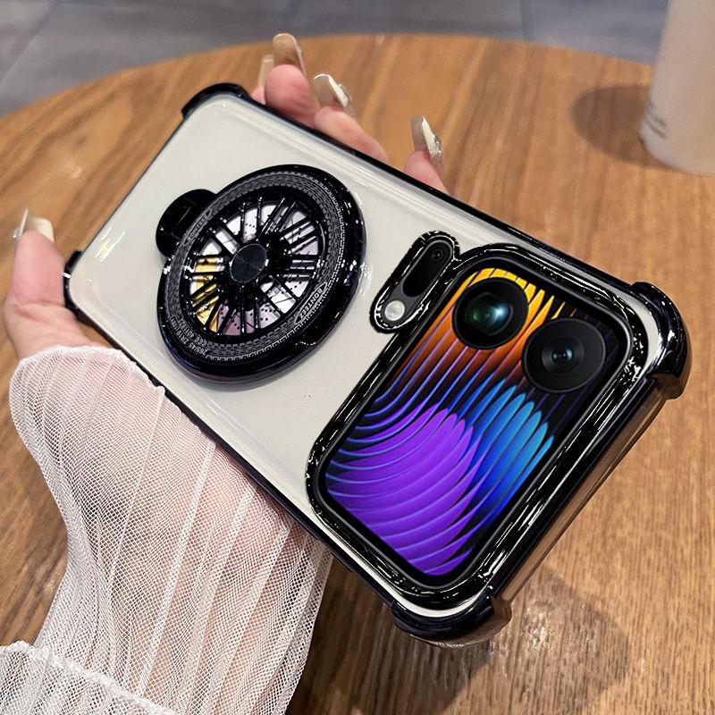 Для Xiaomi 17 Pro Max 15T PRO 14TPro 13T Pro Чехол Новый Стильный Держатель-Гироскоп Чехол с Четырьмя Углами Против Падения Ударопрочный Чехол-Подставка