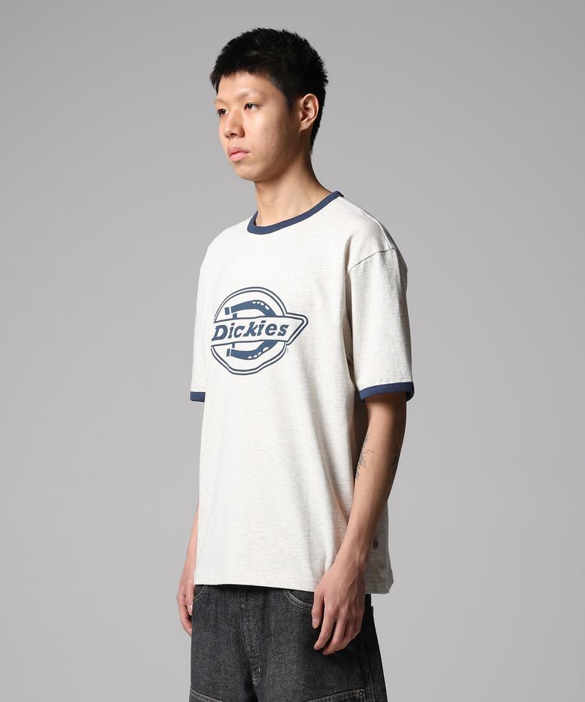 DICKIES Mono Logo Ringer T-Shirt Oatmeal