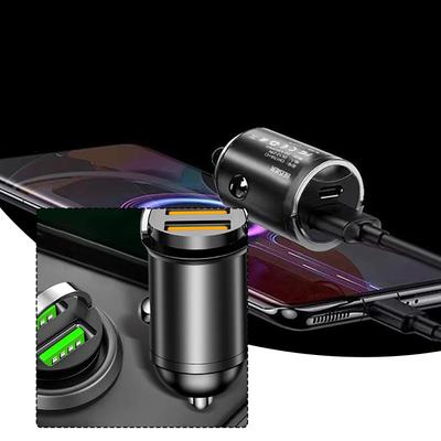 100 Вт/66 Вт/40 Вт Мини Автомобильное зарядное устройство Два порта USB Type C Автомобильное зарядное устройство для телефона Быстрая зарядка для IPhone QC3.0 для Xiaomi H8K2