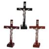 With Stand Catholic Jesus Cross Catholic Vintage Religious Decoration Wood Crucifix Church