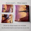 Fierce shark motif Bedding Duvet cover sets Duvet covers Pillowcases gifts (1 * Duvet Cover 2 * Pillowcases, without duvet insert)