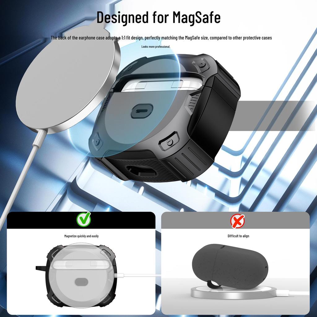 Apple AirPods Pro (2-е поколение) Противоударный защитный чехол с застежкой для AirPods 3-го поколения