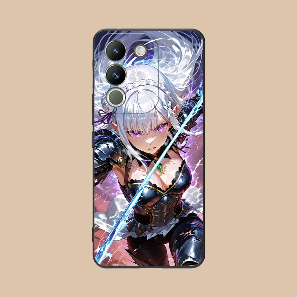 Чехол для мобильного телефона ReZero Emilia Waifu для VIVO V60 V50 V40 V30 V29 V27 V25 V23 Pro Lite 5G Цветной Печатный Чехол Красивый Роскошный