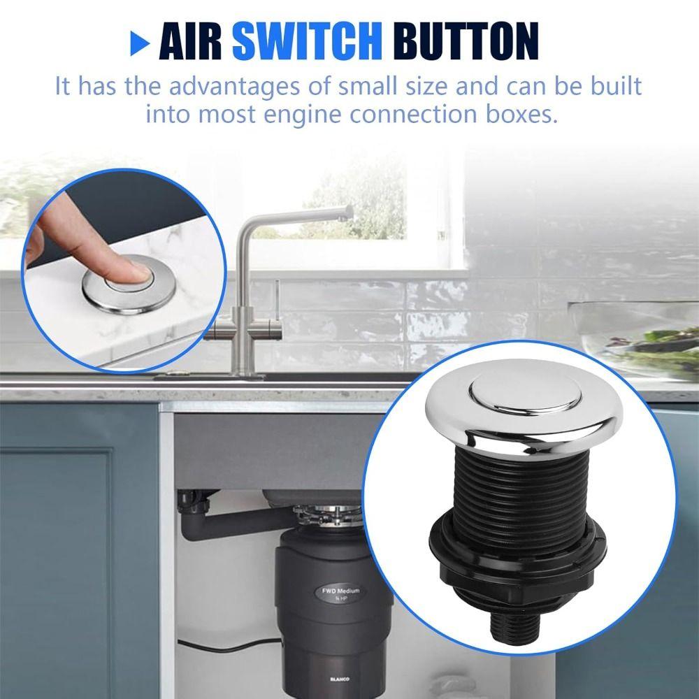 Replacement Air Pressure Switch 125-250V 16A Bathtub Air Switch Button Spa Waste Push Button Home