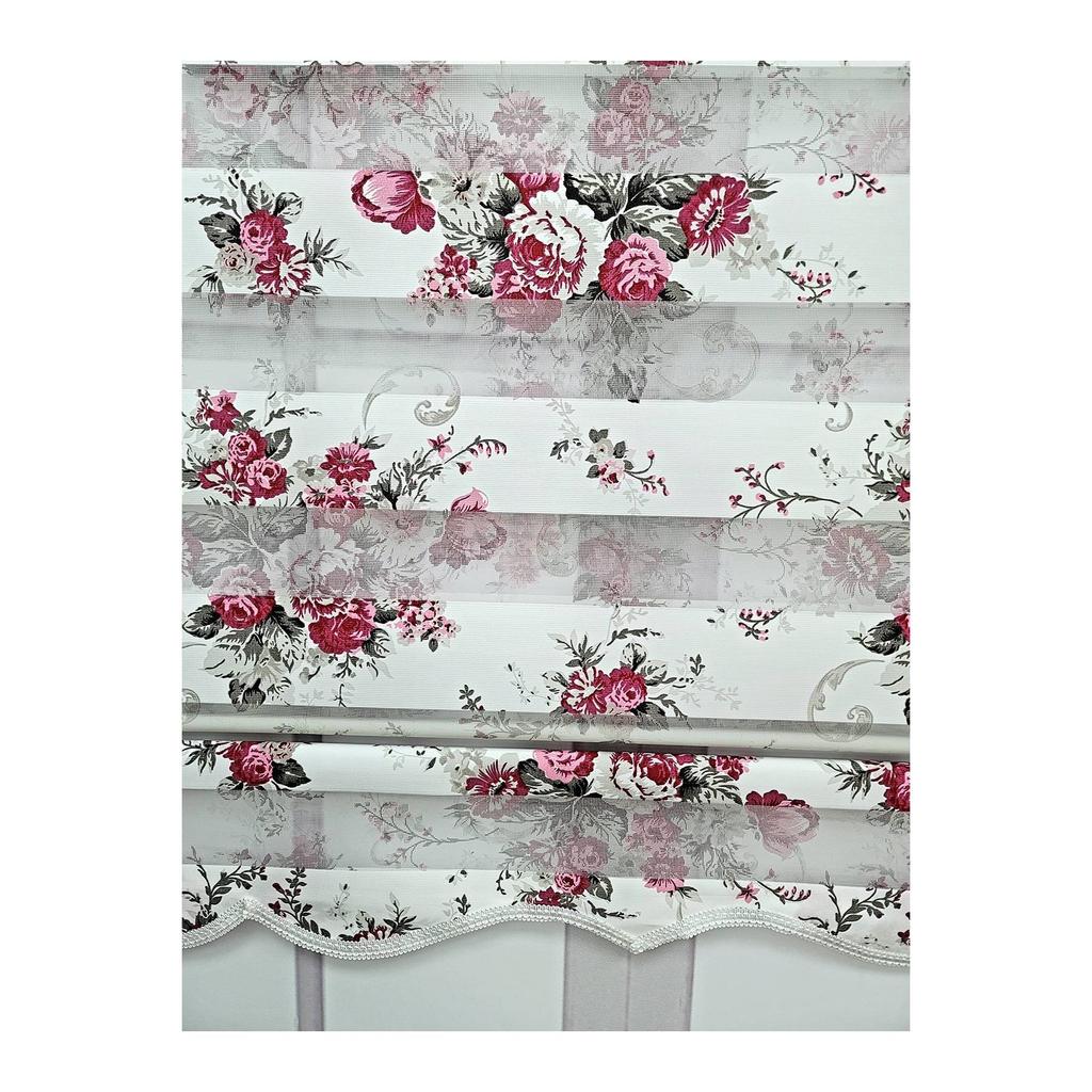 Рулонные шторы для окон с розовым рисунком Зебра Рулонные шторы Mz136