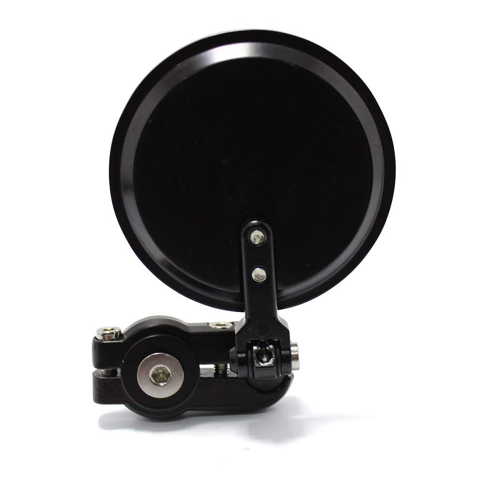 Karun Motorcycle Mirror, Universal Motorcycle Mirror, Bar End Mirror, CNC Round Shape, Left and