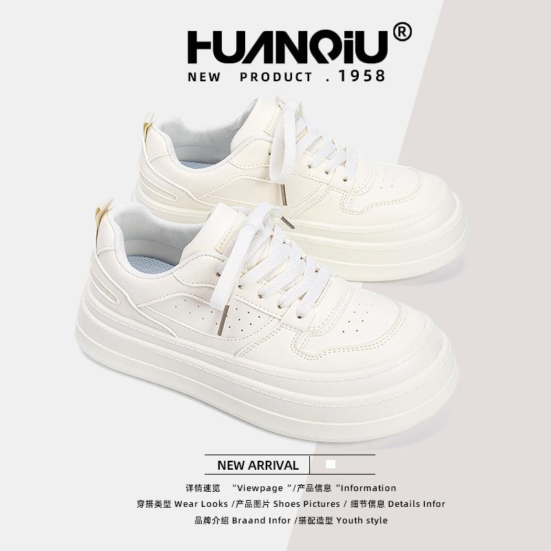 Глобальные кроссовки на толстой подошве для увеличения роста женские ZHQ5935 новые маленькие белые туфли летние универсальные легкие повседневные кроссовки