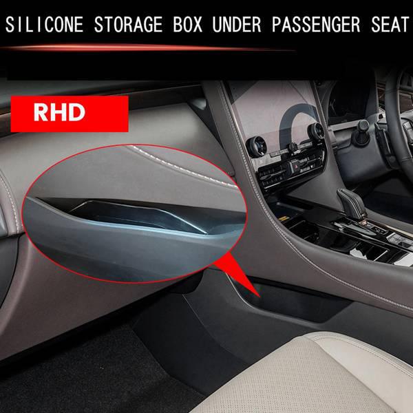 Under-Seat Storage Box for Right-Hand Drive Toyota Alphard/Vellfire 40 Series Passenger Side.