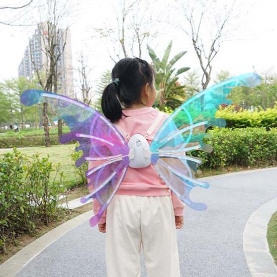 1 комплект, светящиеся крылья феи, Хэллоуин, Рождественский костюм, электрическое светящееся крыло бабочки и ангела для