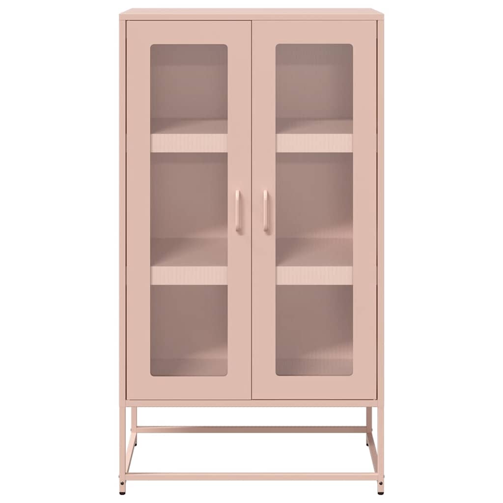 Highboard Pink 68 x 39 x 123 cm Steel