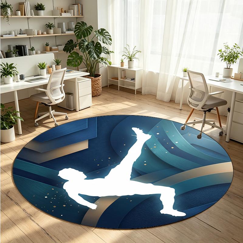 Cristiano Ronaldo Printed Round Crystal Velvet Rug Soft Non Slip Floor Carpet For Bedroom Holiday Gift