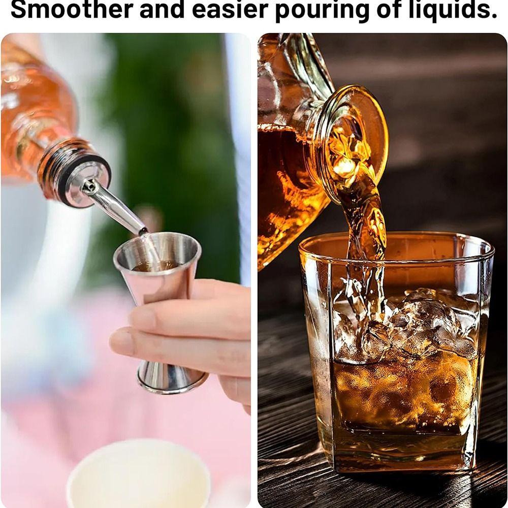 Durable Bottle Pourer Universal Fit Liquor Spout Replacement Wine Pourers