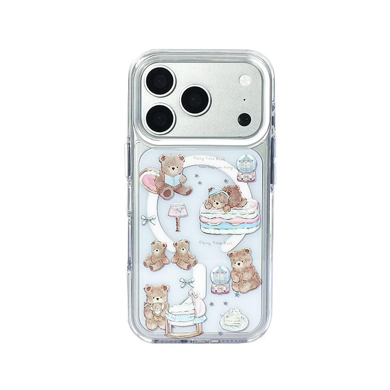 Мультяшное Магнитное Яблоко West Highland Прозрачный Чехол для iPhone 17 Pro Max и 15