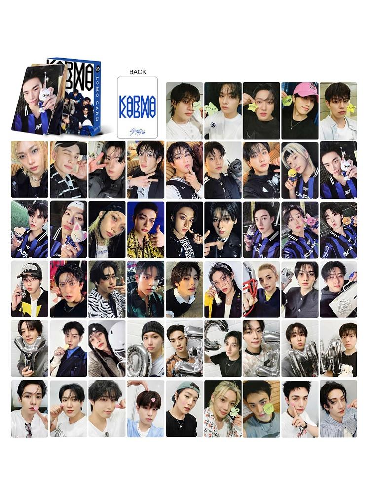 55 шт. Straykids Новый альбом Karma 4-й Периферийная фотокарточка Skzoo Украшение для альбома Памятная Lomo-карточка