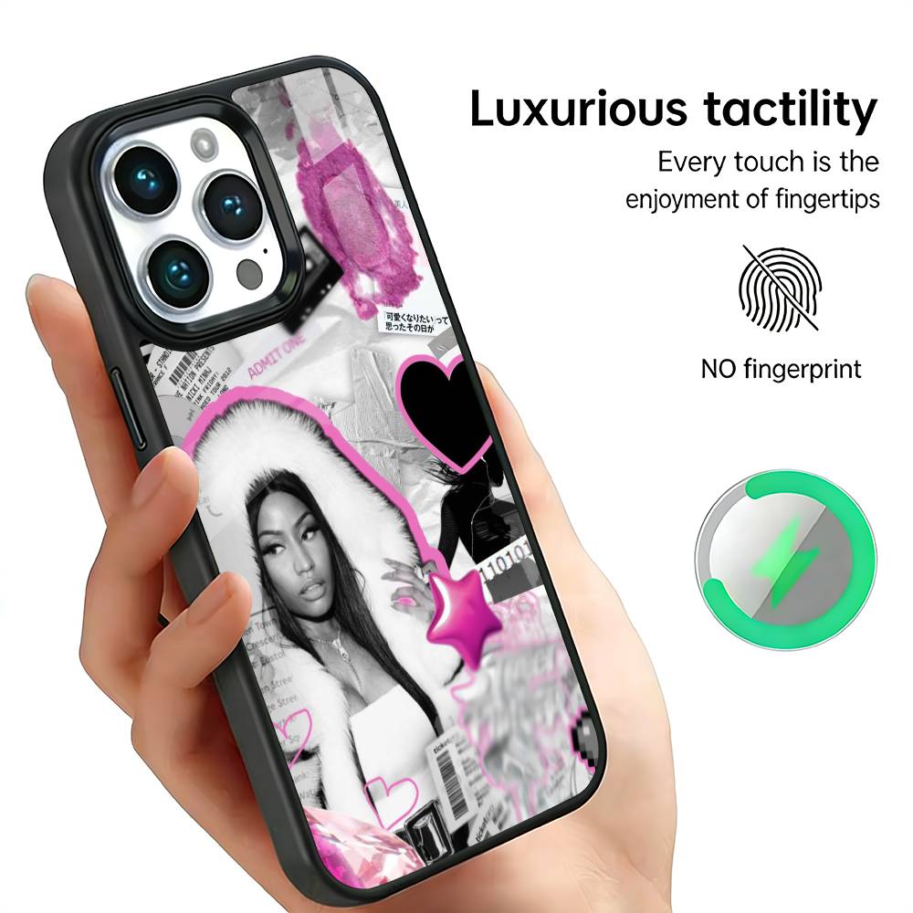 Чехол для телефона Friday N-Nicki M-Minaj для iPhone17,16,15,14,13,12,11 Plus,Pro Max, Новый Магнитный Беспроводной Заряд