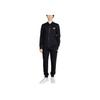 Emporio Armani FW24 Спортивный костюм на молнии с принтом букв логотипа, повседневный, унисекс, черный 112115-4F571-00020