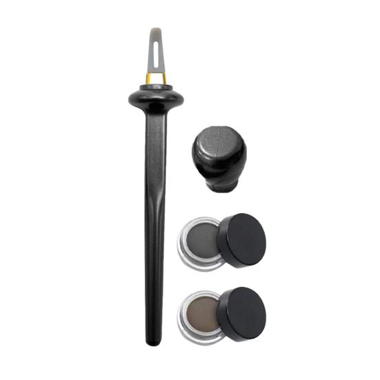 Силиконовый набор для подводки глаз с водостойкими жидкими подводками, гелевой кистью для подводки, многоразовый