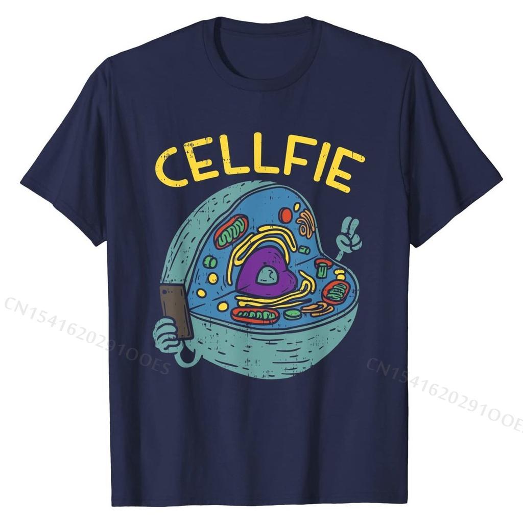 Cell Fie Funny Science Biology Teacher T Shirt Tops Tees Discount Casual Cotton Men's Top T-shirts Casual