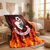 Bournemouth Football Print Flannel Blanket Soft Warm Sofa Bed Throw Blanket For Home Office Bedroom