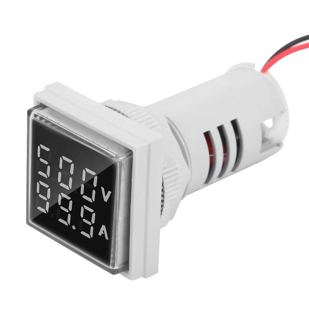LED Digital Display AC Voltage Current Meter Indicator 22mm 0-100A Meter Indicator (red)