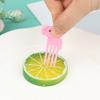 10Pcs Mini Animal Farmkids Fruit Fork Cartoon Snack Cake Dessert Food Toothpick