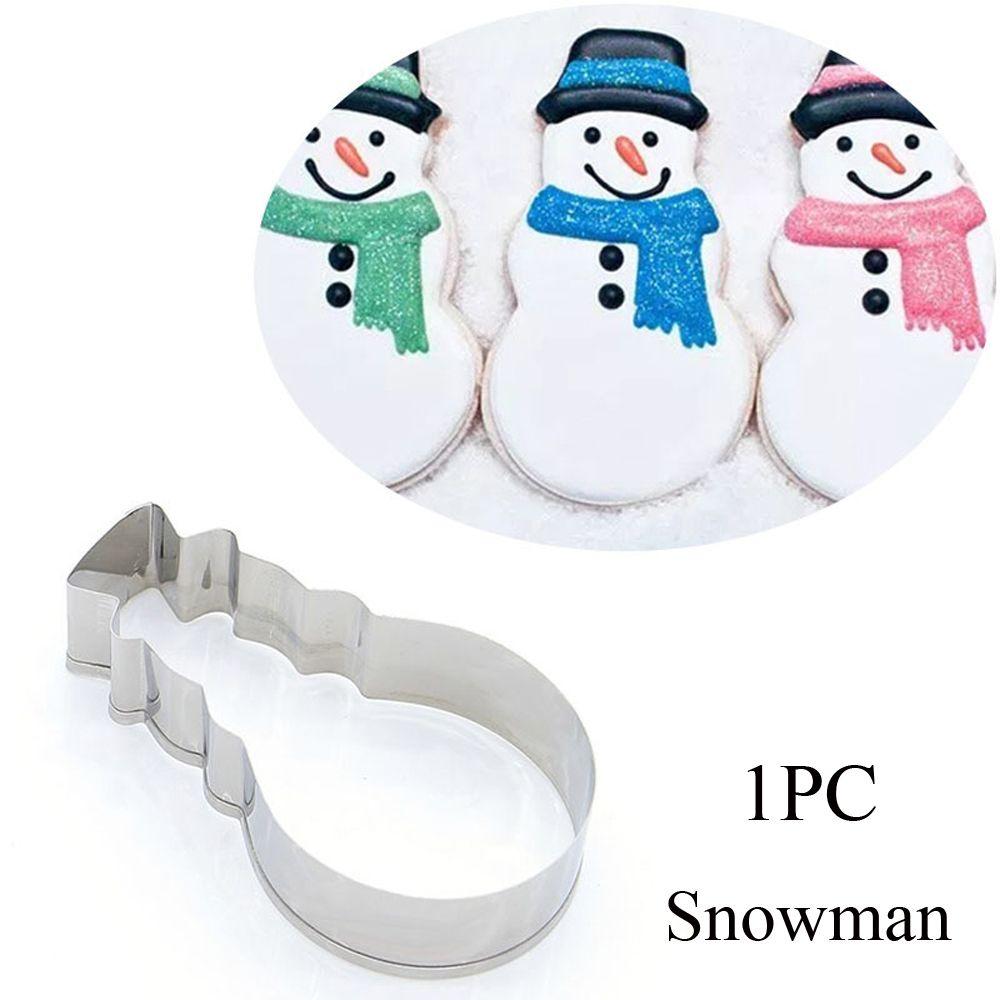 1/2 шт. Пряничный человечек Санта Клаус Снежинка Лось Рождественский форморез для печенья Форма для торта Инструмент для выпечки Форма для печенья