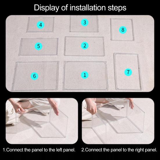 Демонстрационная коробка большой емкости, изготовленная вручную, экономящая место, прозрачная, видимая, глухая коробка, витрина для куклы, для дома