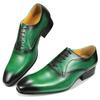 Fashion Genuine Leather Dress Men Shoes Exquisite Lace-up Designer Wedding Party Office Oxfords Pointed Toe Big Size Customized Handmade