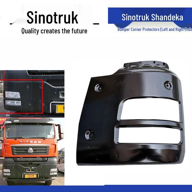 Shacman Dump Truck Front Bumper Headlight Bracket and Cover Plate