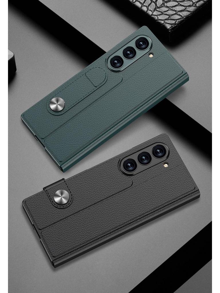 Кожаный чехол-книжка Samsung Z Fold7 для бизнеса: Полное покрытие, Креативный дизайн