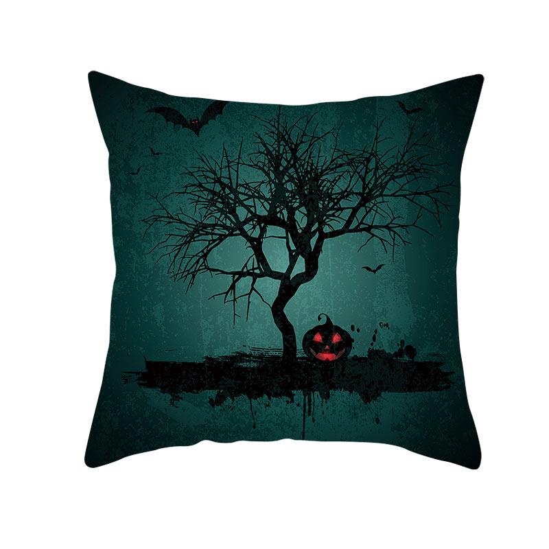 Хэллоуин тема ужас тыква летучая мышь принт узор наволочка дома гостиная диван украшения квадратный пледы наволочка