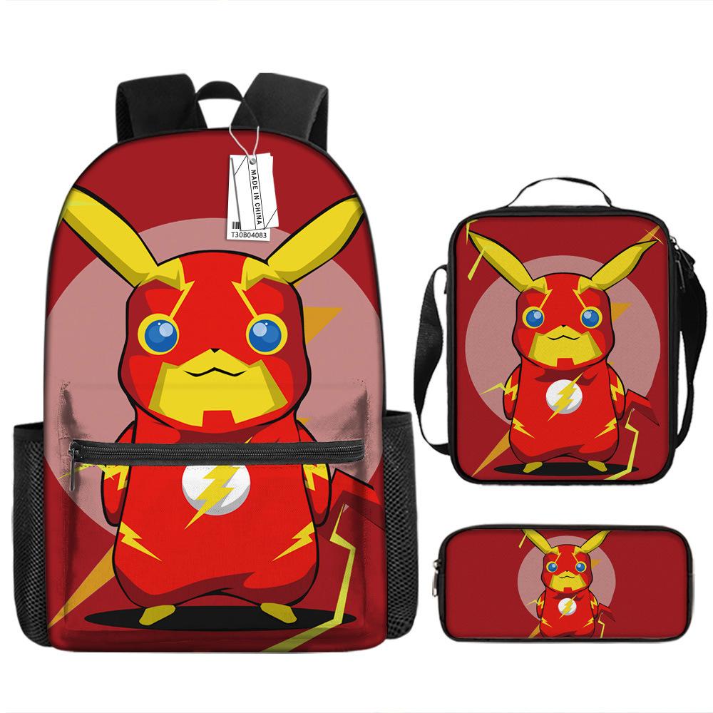 Школьный сезон Студент Школьная сумка Покемон Рюкзак Pokémon Мультяшная сумка Пенал