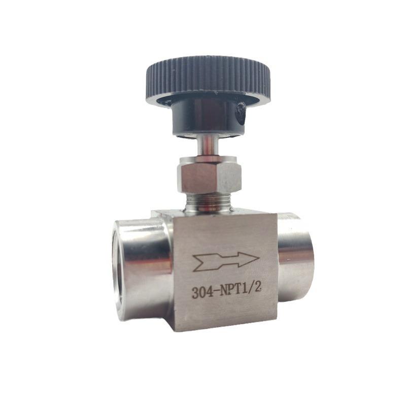 Игольчатый клапан из нержавеющей стали 304, NPT1/4, внутренняя резьба, 2 дюйма, американский стиль, регулирование потока