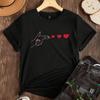 Fashion Women Finger Love Print T Shirt Funny Casual O-neck Short Sleeves T-shirt Summer Female Tee Shirt
