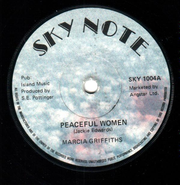 7-дюймовая пластинка MARCIA GRIFFITHS - Peaceful Woman SKY1004 Sky Note 1977 UK Регги, Ска и Даб Б/у