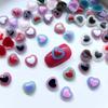 30 шт. случайным образом смешаны, 10 мм, двухцветные стразы Lover Love, украшения «сделай сам», декоративные стразы для дизайна ногтей