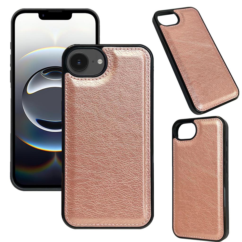 For iPhone 16e Case Calf Texture PU Leather Anti Fingerprint Back Phone Cover