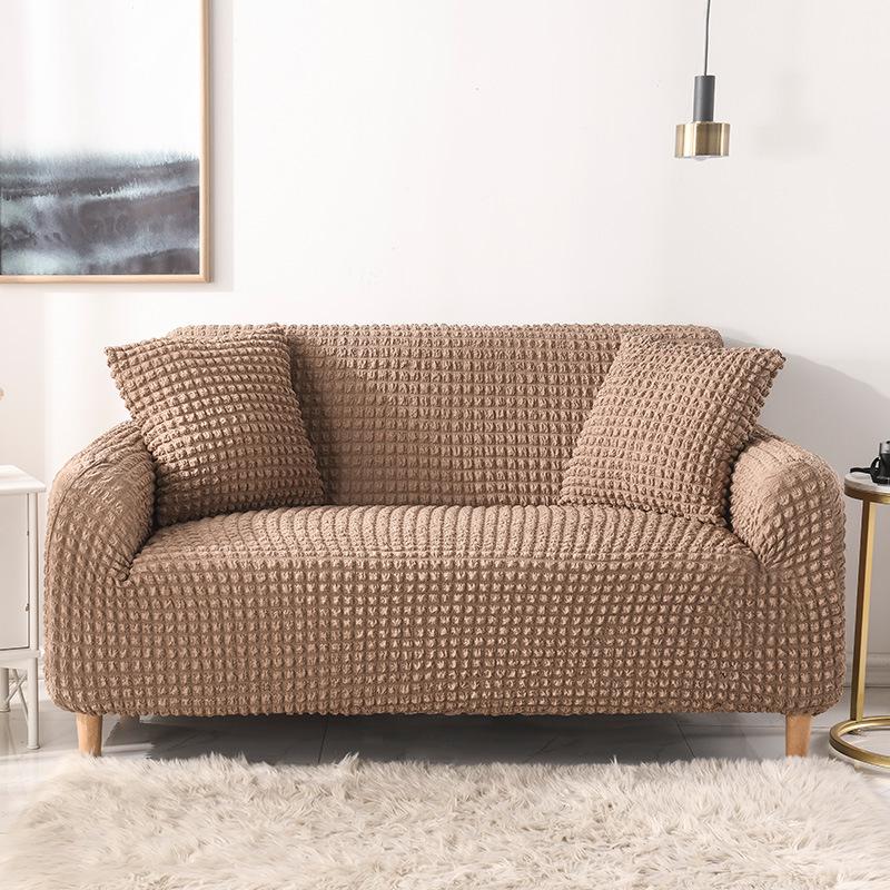 Luxury Four Seasons Seersucker Sofa Cover for Three-Seater