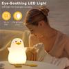 Cute Duck Shape Night Light With Warm Color Dimming Function 1200mah Rechargeable Lamp With 20'