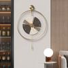 Living Room Decoration Wall Clock Home Decor Luxury Art No Punching Dining Room Wall Decoration Pendulum