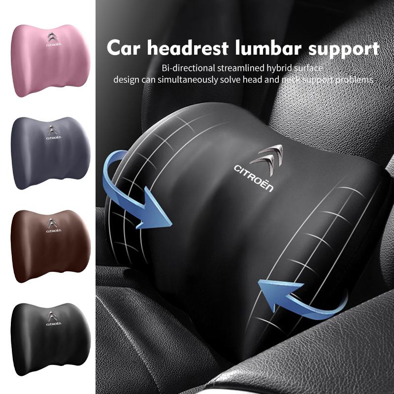 BYMF1 Car Neck Pillow Cushion Vehicle Seat Headrest Lumbar Support For Citroen C5 C1 C2 C6 C4L DS3 DS4 DS5 C-Elysee Grand Berlingo