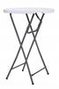 Elastic White Tablecloth Cover for Cocktail Table Fi80 H:110Cm