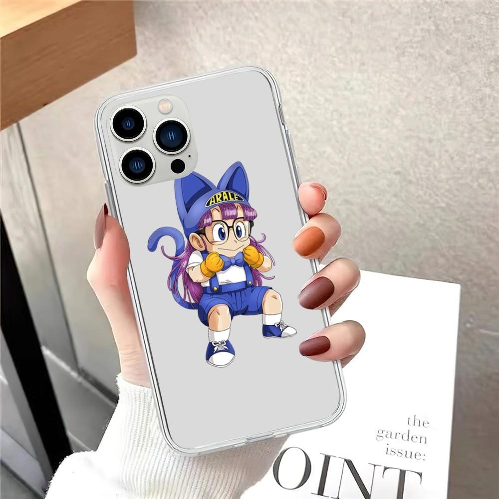 Чехол для телефона Dr Slump Arale для iPhone 15 12 Mini 13 14 Pro XS Max X 11pro Max SE XR прозрачный