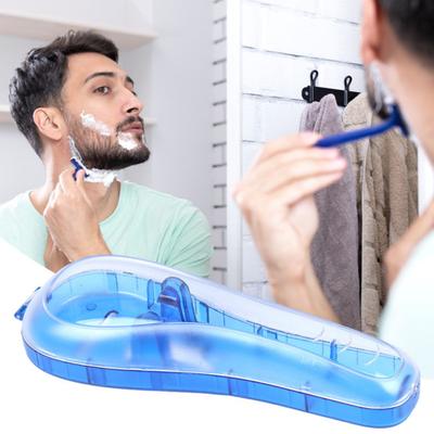 Прозрачный ящик для хранения бритвы, портативный дорожный мужской ручной электронный бритвенный станок, держатель для триммера для бороды, контейнер, защитный чехол-органайзер