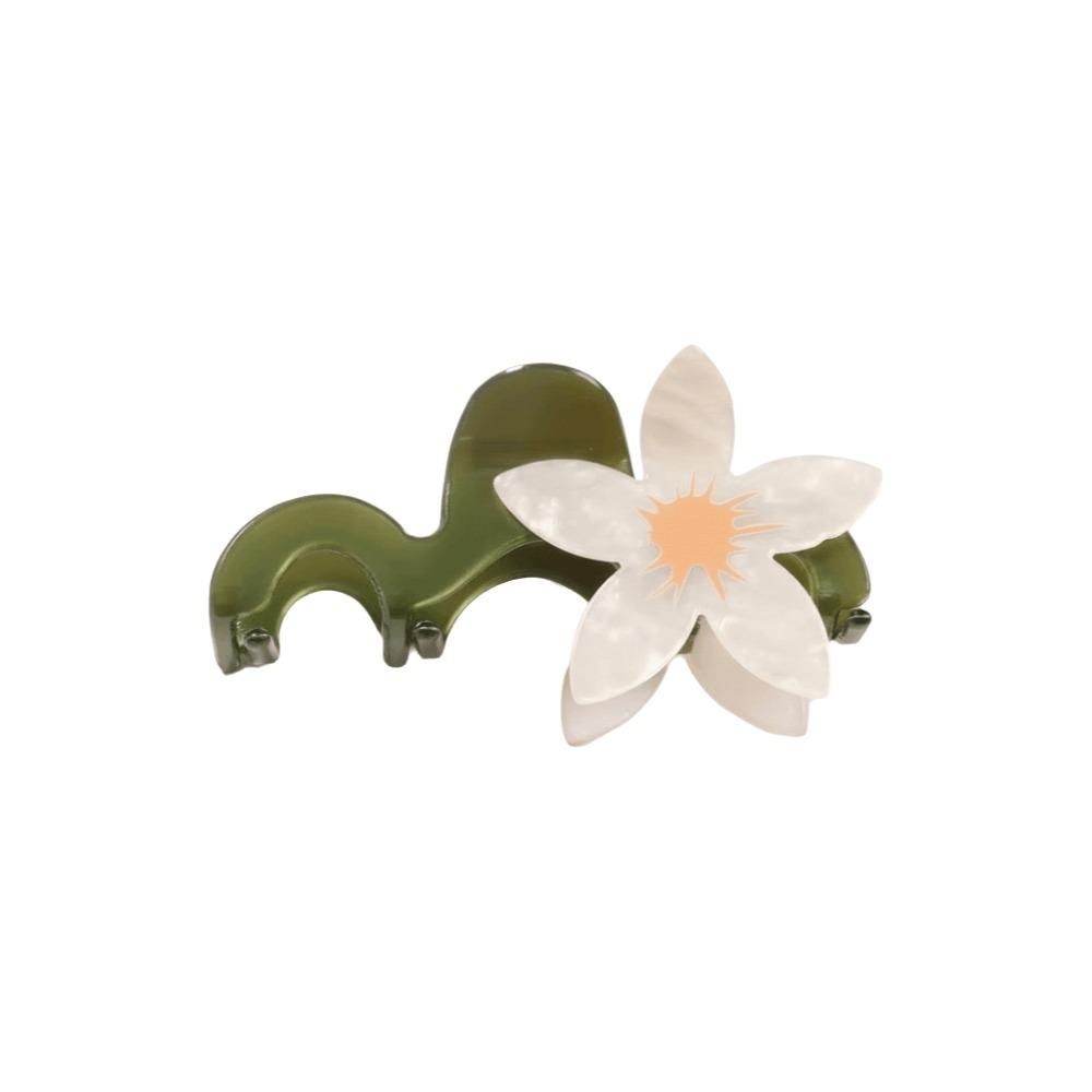 Colorful Flower Hair Claw Hairpin Acetate Shark Clip Personalized Large Hair Clip Girls