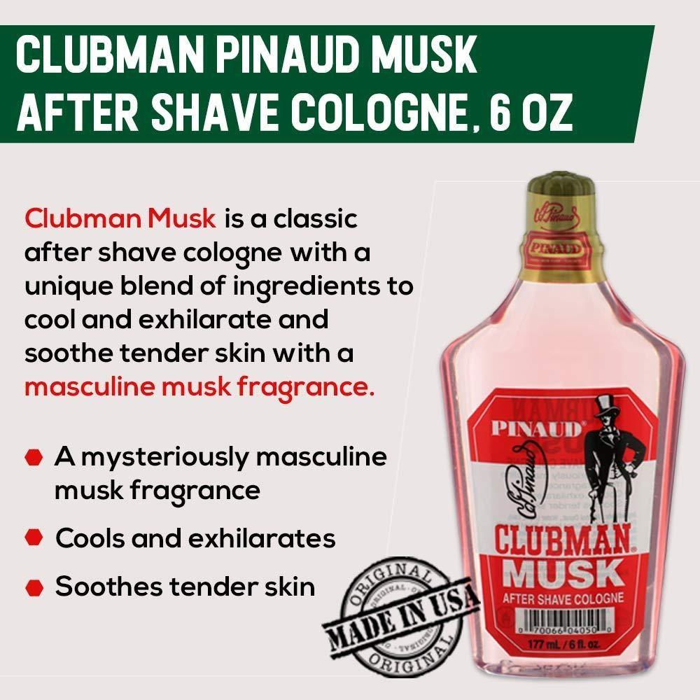Clubman Pinode After Shave Cologne Musk, 4 шт., 177 мл