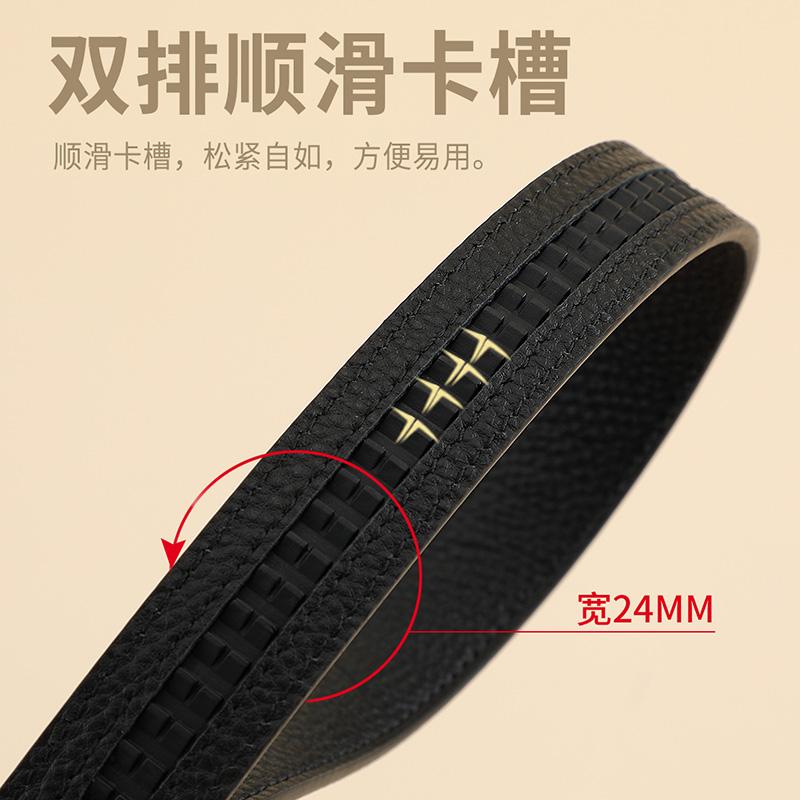 Crocodile Shirt Trendy Double G Decorative Double sided Head Layer Cowhide Fashion Belt Women's Genuine Leather Automatic Buckle Belt Women's Belt